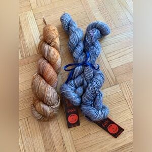 Lot of 3 silk yarn skeins from Colinette Yarn in Wales UK ~ Indie Hand Dyed Yarn